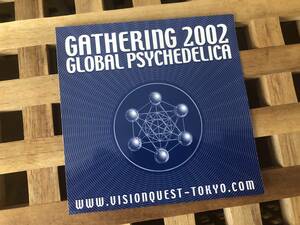 GATHERING 2002 GLOBAL PSYCHEDELICA ステッカー/シール★サイズ　縦12 横12★