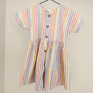 【NEXT】ネクスト100 シアサッカー 半袖ワンピース