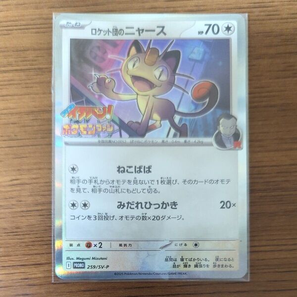 ポケモンファン 第94号付録 ロケット団のニャース(プロモ) ポケモンカード