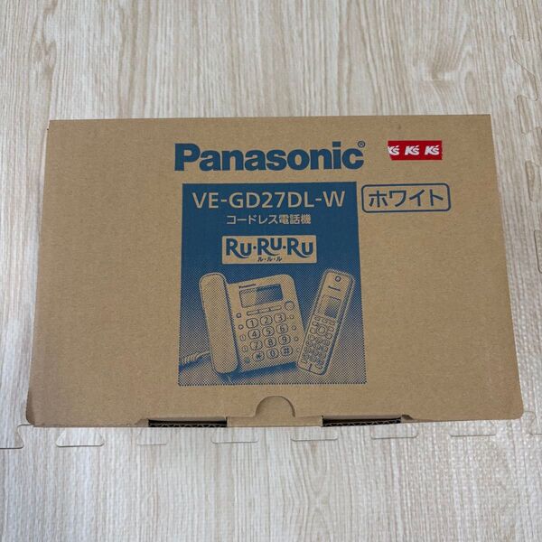 Panasonic VE-GD27DL-W コードレス電話機 ホワイト 親機のみ