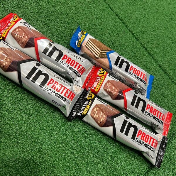 in PROTEIN BAR 5本セット ウエハーバニラ、ベイクドチョコ、ビター 森永製菓 inバープロテイン