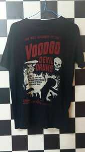 アメリカン古着ゴシックホラースタイルビンテージ70's voodoo devil drumsブードゥーデビルドラムスTシャツ