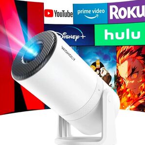 プロジェクター 家庭用【最新進化・Android TV搭載・270°回転】 プロジェクター 天井投影 21000LM 1080P