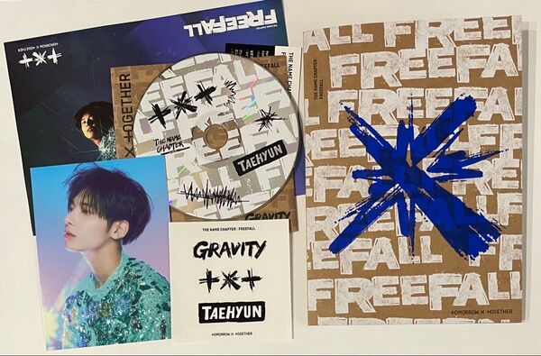 TXT テヒョン ver. 正規 The Name Chapter FREEFALL GRAVITY 輸入盤 CD ポストカード
