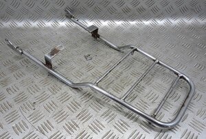 スーパーカブ90 カスタム セル付 HA02 不明社外 延長リアキャリア f95-33s10【難有】 角目
