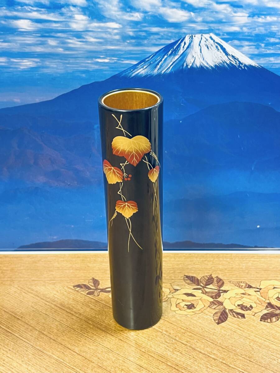 未使用【漆器】輪島塗　花柄花入（箱付）【送料無料】 2025年最新】Yahoo!オークション -輪島塗 花器(アンティーク