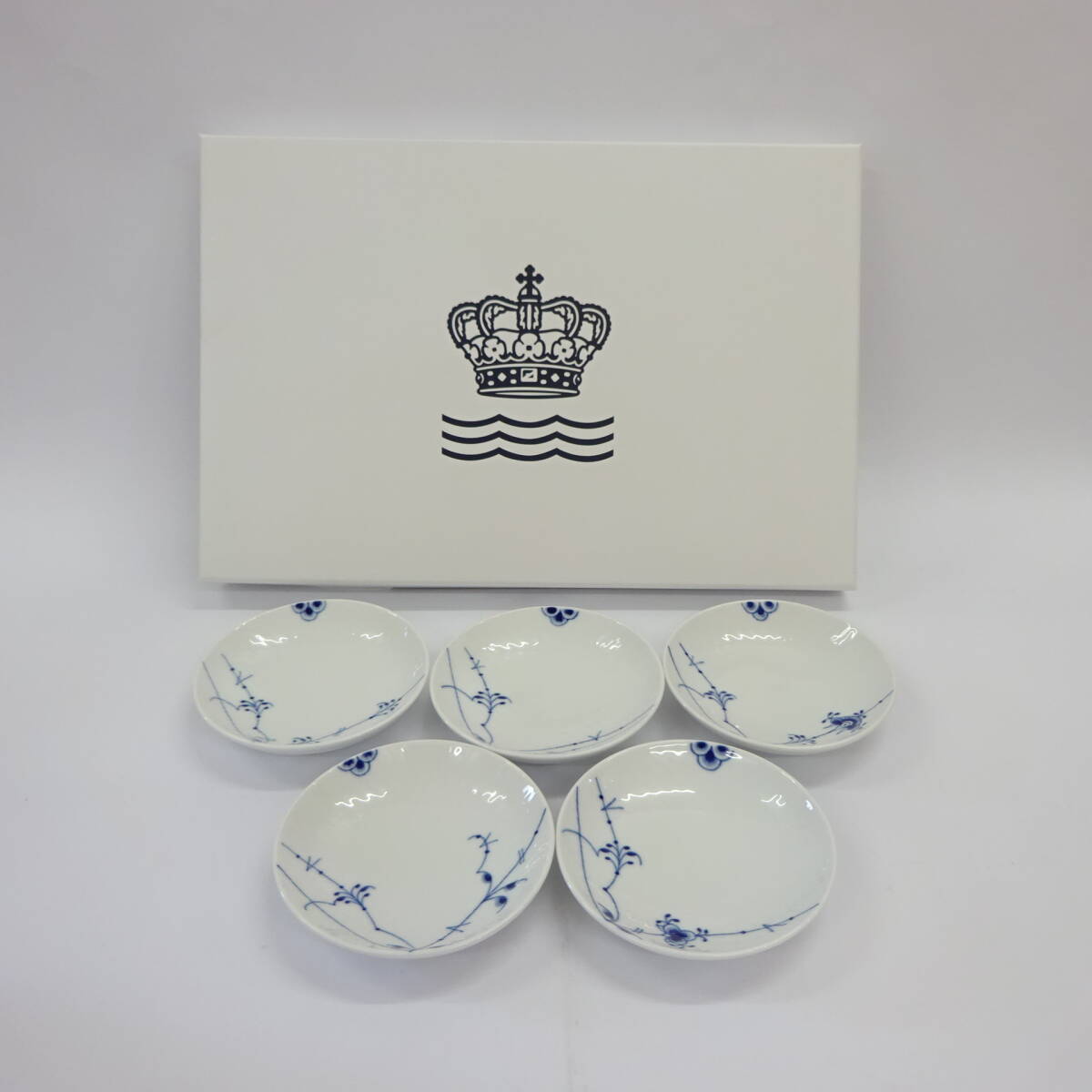 ◎新品未使用◎【ロイヤルコペンハーゲン】プレート2枚セット 箱あり ブルーフルーテッド フルレース プレート 2枚セット|ロイヤル