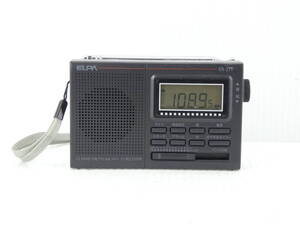 ★☆ELPA ワイドFM対応 FM/SW/AMコンパクトラジオ ER-21T 動作品 オマケ新品電池付☆★