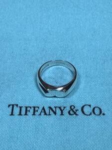 TIFFANY&Co. ティファニー リング 925 シグネットハートリング 約11.0号 約4.8g