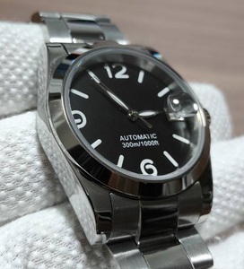 NO LOGO SEIKO NH35 搭載 オマージュ エクスプローラー1 エク1 機械式 自動巻き オイパペ 国産 ステンレス サファイアガラス