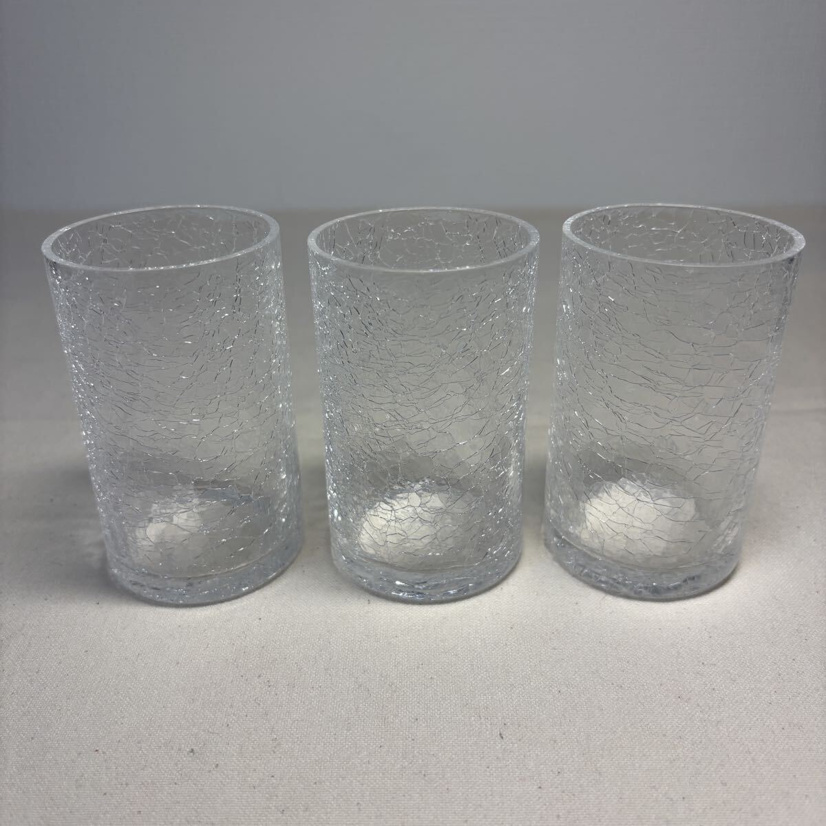 ひび割れ模など　高級　ロックグラス　カップ　全6個セット　昭和レトロ　掘り出し物 グラス 食器_サムネイル画像2
