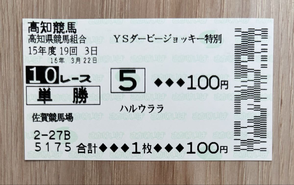 Yahoo!オークション -「ハルウララ 馬券」(競馬) の落札相場