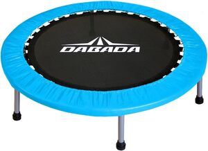 □ 未使用品 DABADA (ダバダ)トランポリン 大型102cm 耐荷重110kg 折りたたみ式 スカイブルー 室内 家庭用 子供 大人 ☆☆