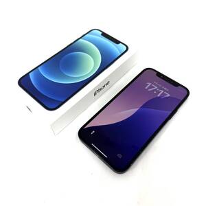 0401 制限〇 Iphone12 アイフォン12 256GB MGJ33J/A A2402 バッテリー最大容量79% SIMロック有 apple アップル 本体 家電 スマホ ブルー