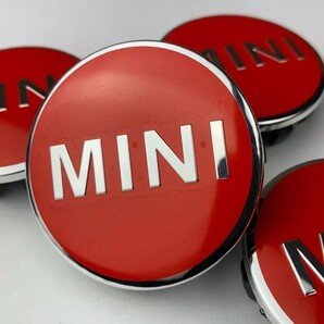 MINI ミニクーパー ホイールセンターキャップ レッド F系 56mm 4個