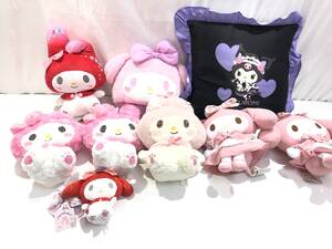 中古品 サンリオ プライズ マイメロディ ぬいぐるみ クッション まとめ売り マイメロ クロミ