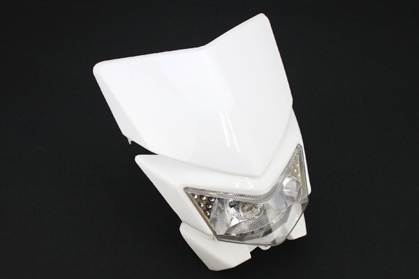 カワサキ Dトラッカー125（2013年式） カウル・ライト一式 Amazon | Dトラッカー125 KLX125 ライトカウル 白 55022-0059