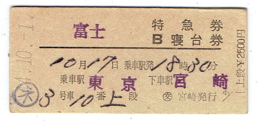 Yahoo!オークション -「寝台特急富士」(切符) (鉄道)の落札相場・落札価格