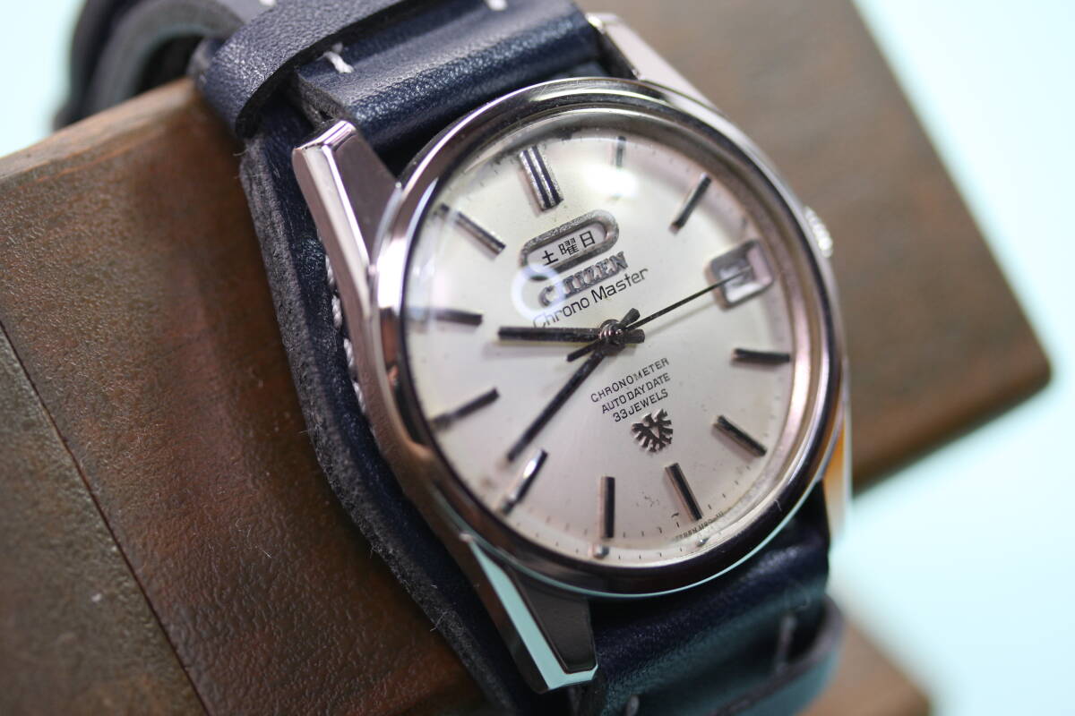クロノマスター Chrono Master デイデイト OH済　クロノメーター シチズン クロノマスター初期型 1968年製 25石手巻き 鷲メダリオン