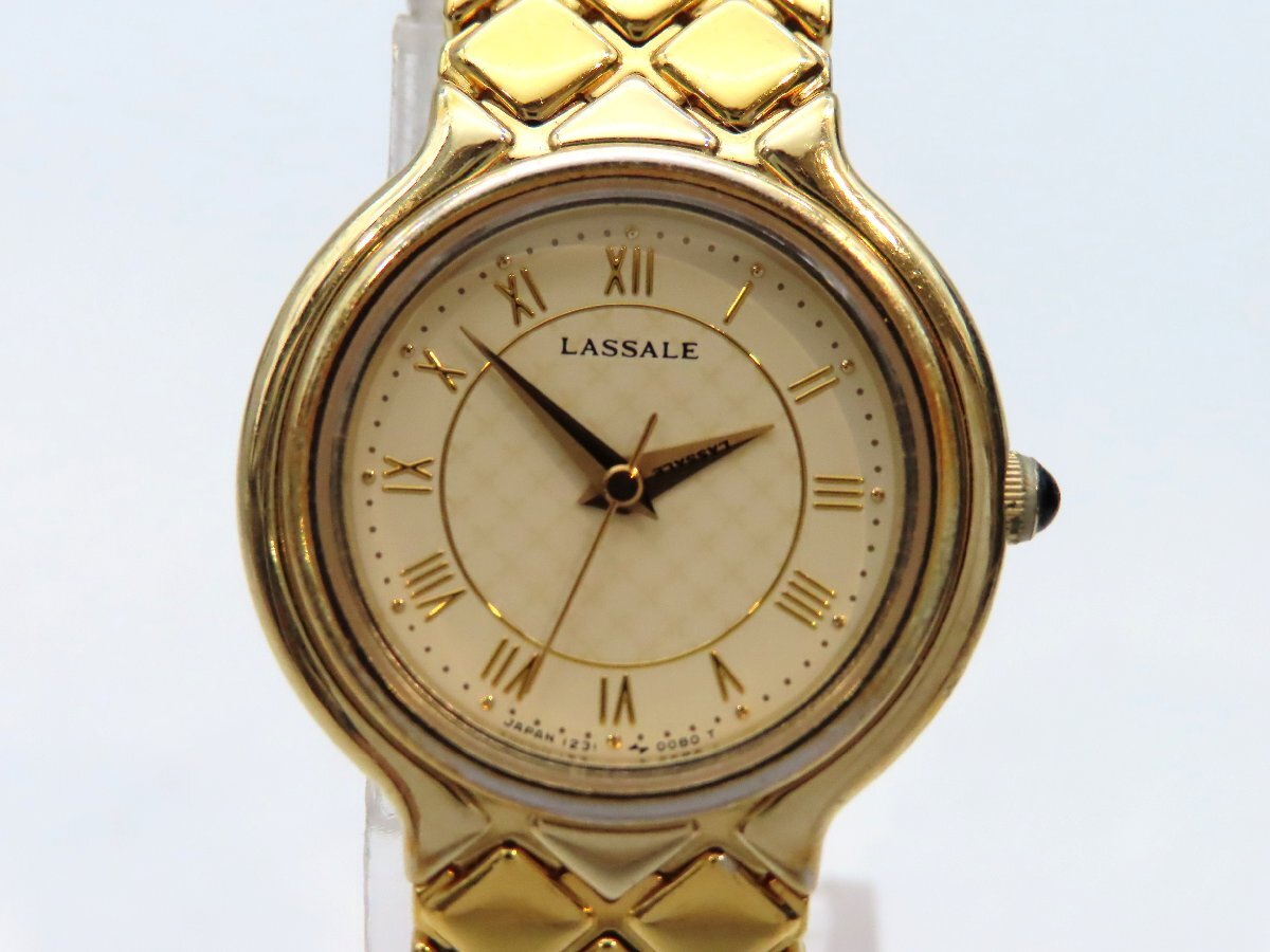 ヴィンテージ　稀少　セイコーラサール　ブレスレット腕時計　グリーンストーン 稀少 セイコー ラサール 腕時計 ストーン グリーン ヴィンテージ