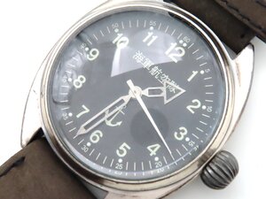 1円 海軍航空隊 SS ブラック文字盤 メンズ 稼働 QZ 25601 LK