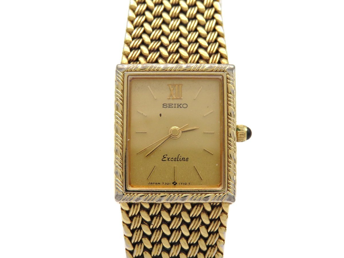 【SEIKO】◎稼働品◎セイコー 7321-6600 エクセリーヌ 腕時計 美品 SEIKO EXCELINE 7321-6600 セイコー 腕時計｜Yahoo!フリマ