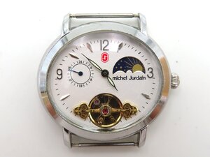 1円 ミッシェルジョルダン EG-7315 SS ホワイト文字盤 メンズ 稼働 手巻 2612708 LRS