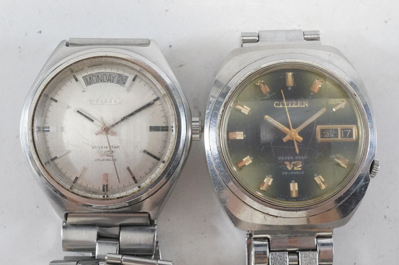 値下げ☆☆希少美品 CITIZEN セブンスター V2 4-720164 稼働品 CITIZEN シチズン SEVEN STAR セブンスター V2 21石 デイデイト