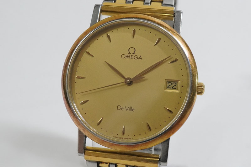 ☆電池交換済☆OMEGA オメガ　デビル　クォーツ　1365＃26 OMEGA オメガ DeVille デビル 1365 の電池交換 | 時計修理のMr