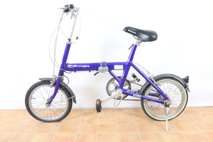 【ジャンク品】BRIDGESTONE ブリヂストン SNEAKER LIGHT スニーカーライト 折り畳み自転車 ブルー_ZJL_C0917-J017