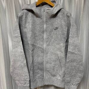 新品 NIKE TECH PACK forward parka S ナイキ テック エコ素材 hoodie フルジップパーカー グレー