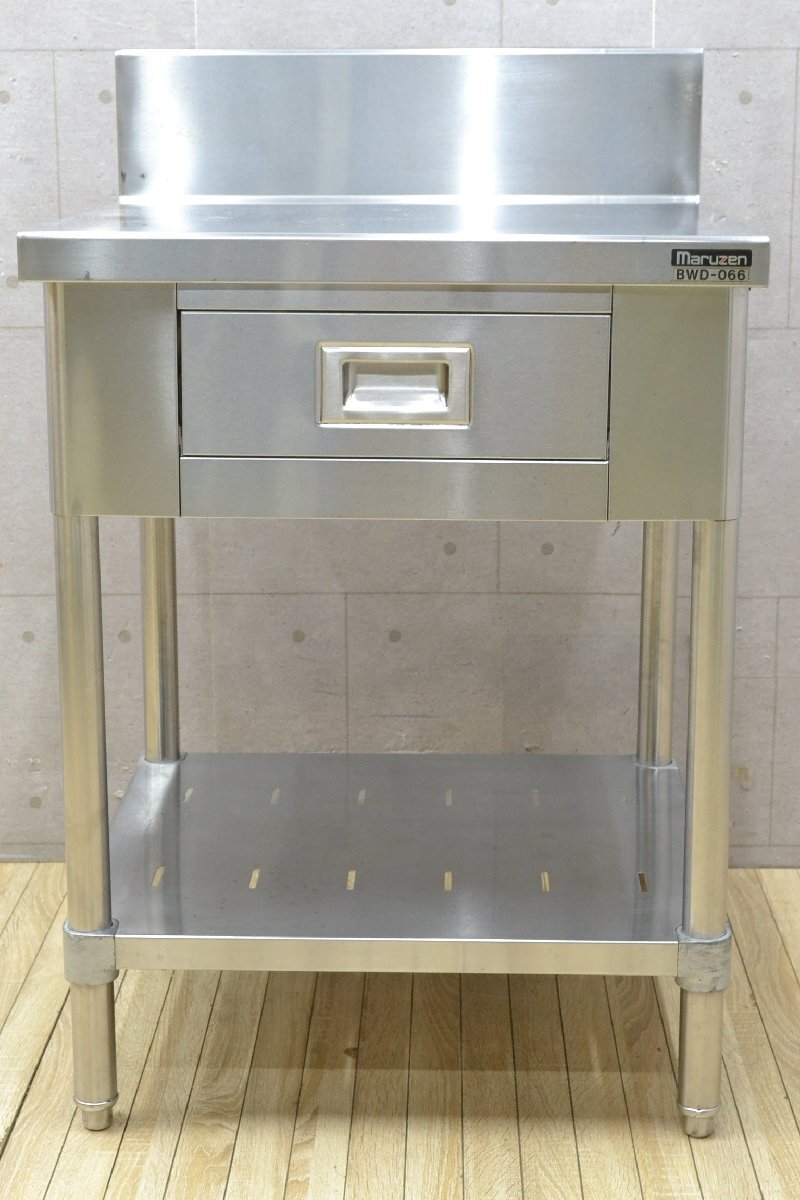 マルゼン ステンレス作業台 W60×D50×H82cm 高さ調節可能● マルゼン ステンレス作業台 W60×D50×H82cm 高さ調節可能○