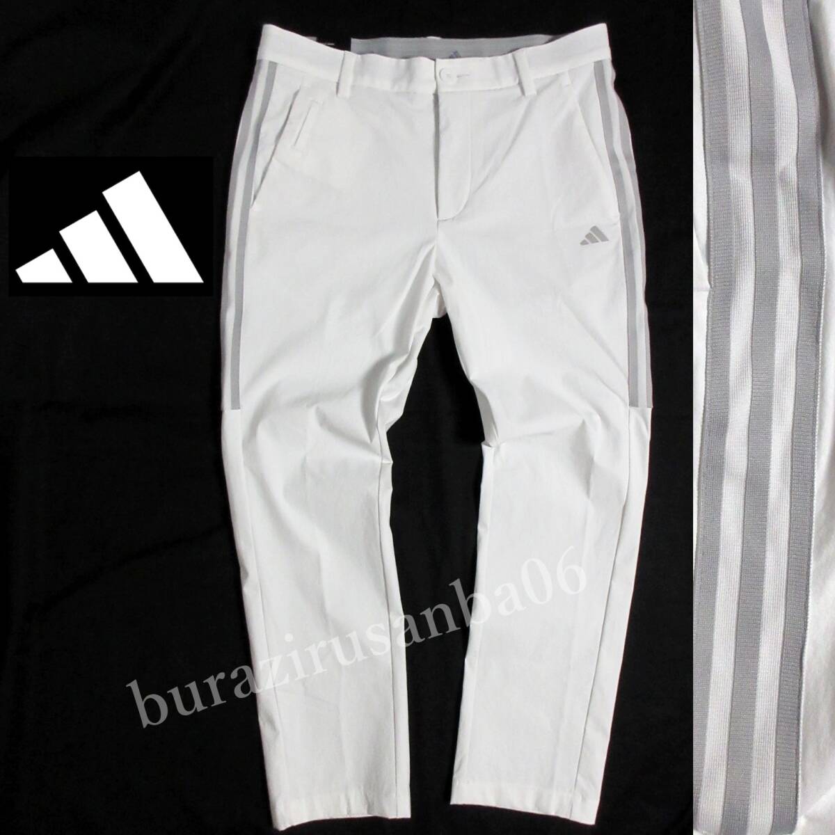 【未使用に近い】adidas ゴルフウェア 伸縮性○〈参考価格16,800円〉 ADIDAS GOLF アディダスゴルフ ストレッチパンツ グレー系