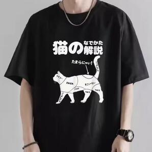 猫の説明T おもしろT ユニーク 猫好き Lサイズ 猫じゃらし