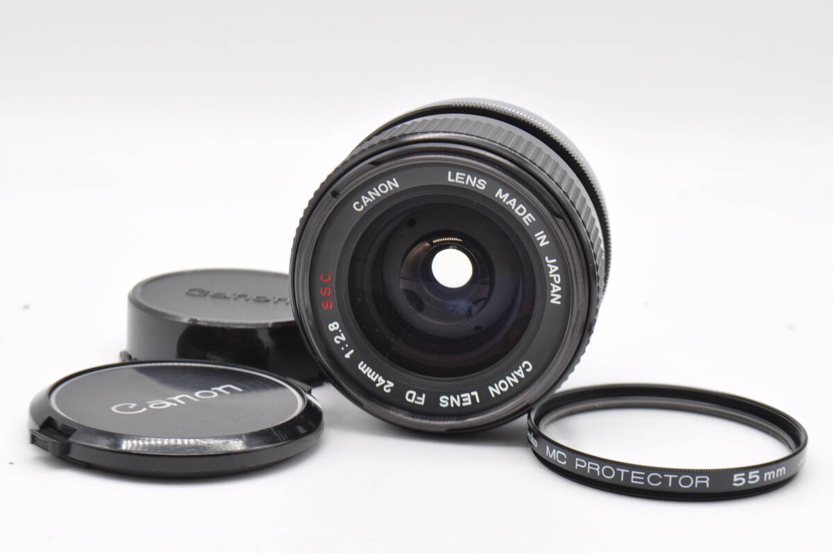 キヤノン EF + FD 24mm F2.8 SSC (一部動作確認済、送料込) キヤノン CANON FD 24mm F2.8 S.S.C. 整備済】Canon キャノン FD
