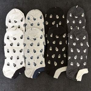 新品 8足セット メンズ 靴下 ソックス ドクロ