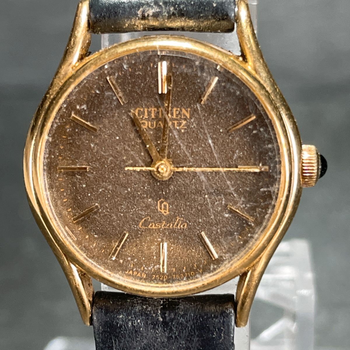 80s 未使用 CITIZEN カスタリア クォーツ 電池交換済 日本製 腕時計 未使用 高級 CITIZEN CLETIA QZ 電池交換済 日本製 腕時計