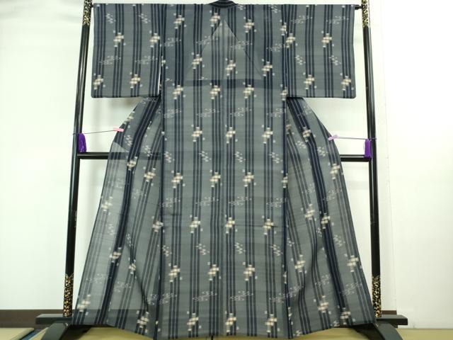 【週末セール】新品未着用　琉球絣　単 楽天市場】【中古】 すごい値！ 真綿紬 リサイクル 着物 単衣