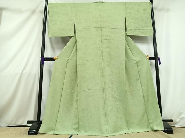 平和屋着物■上質な色無地　着物作家　岡本龍三　黄唐茶色　正絹　逸品　CAAS5615oy