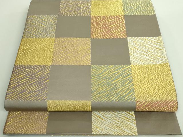 411my3◇祥園 田中工芸織物 波 金糸 六通 袋帯◇美品 楽天市場】袋帯 美品 秀品 梅 蝶 金糸 箔 金色 六通 正絹 【中古