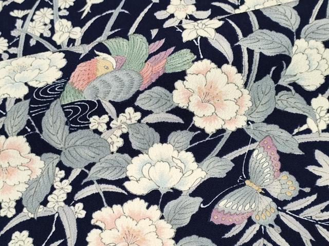 着物屋ほのか■上質な小紋　単衣　枝花文　逸品　hv1721 平和屋着物▽小紋 単衣 籬霞花文 DAAS0228az Yahoo!オークション - 平和屋