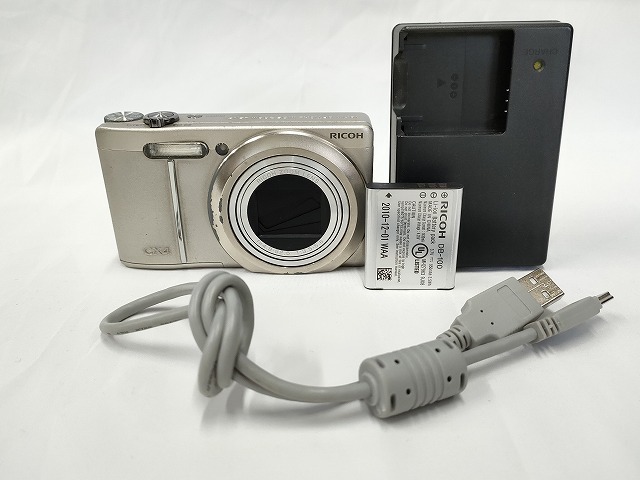 ★動作確認済、充電器付き★RICOH リコー CX4 美品・動作確認済】RICOH リコー CX4 BLACK ブラック 充電器付