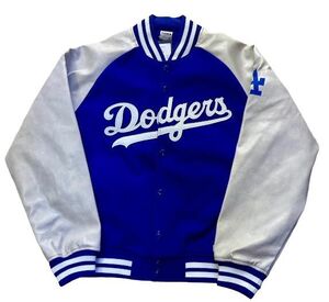 BK3)ファナティクス(Fanatics)Los Angeles Dodgers PUレザースタジアムジャケット/MLB/L/ロサンゼルス・ドジャース