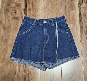女の子★デニムショートパンツ、キュロット★サイズ150