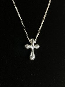 C19★Tiffany&co ネックレス 925 シルバー スモール クロス 十字架 ティファニー アクセサリー