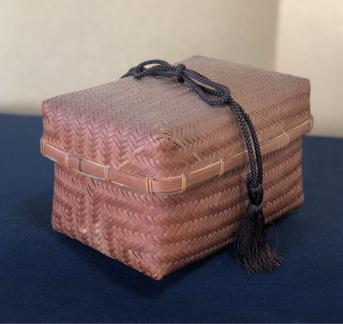 御所籠　茶籠 茶器/茶道具 野立籠セット（野点籠セット）】 御所籠（時代籠