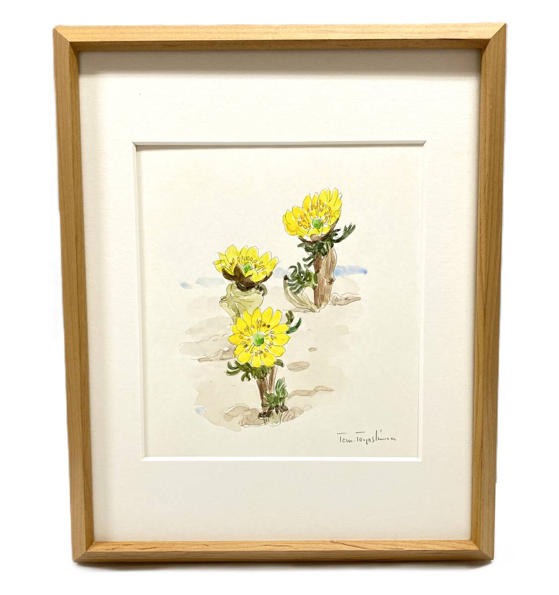 新品　アクリル画です　画家の豊島輝彦先生の、作品です　もうお亡くなりになりました 新品アクリル画です画家の豊島輝彦先生の、作品ですもうお