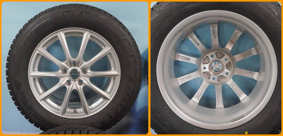 BRIDGESTONE ECO CRS15 18×7.5J +42 PCD114.3 5H BRIDGESTONE BLIZZAK DM-V2 235/65R18 106Q 4本セット 福山市 手渡しOK_サムネイル画像2