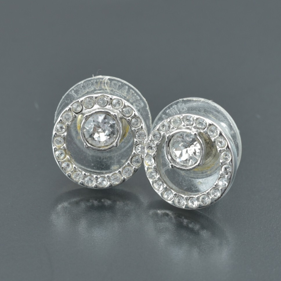 【美品】ロゴ刻印あり スワロフスキー　ピアス スワロフスキー ピアス 月[品番：AXEB0034885]｜AXES（アクセス