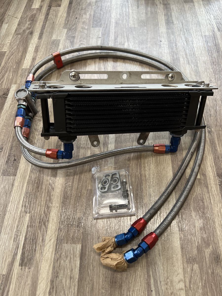 ゼファー400 オイルクーラーメッシュホース ゼファー400/550 アールズ オイルクーラーサイド回し用メッシュ